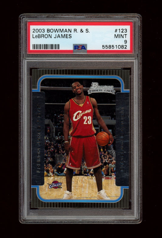 2003 Bowman Rookies & Stars #123 Lebron James PSA 9