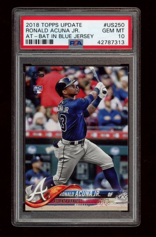 2018 Topps Update #US250 Ronald Acuna Jr. PSA 10