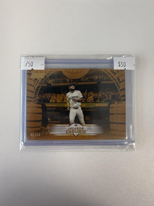2025 Stadium Club #138 Jackson Chourio Gold Foil #/50