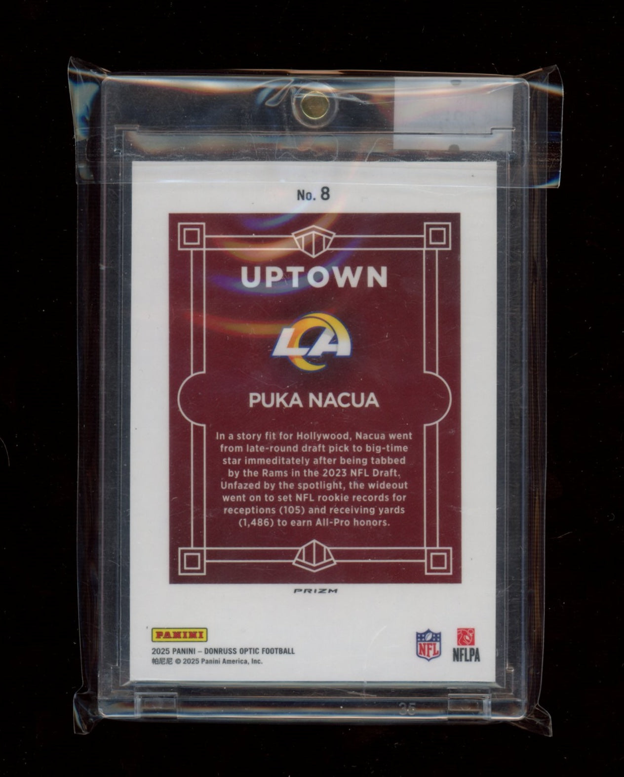 2025 Donruss Optic #8 Puka Nacua Uptown