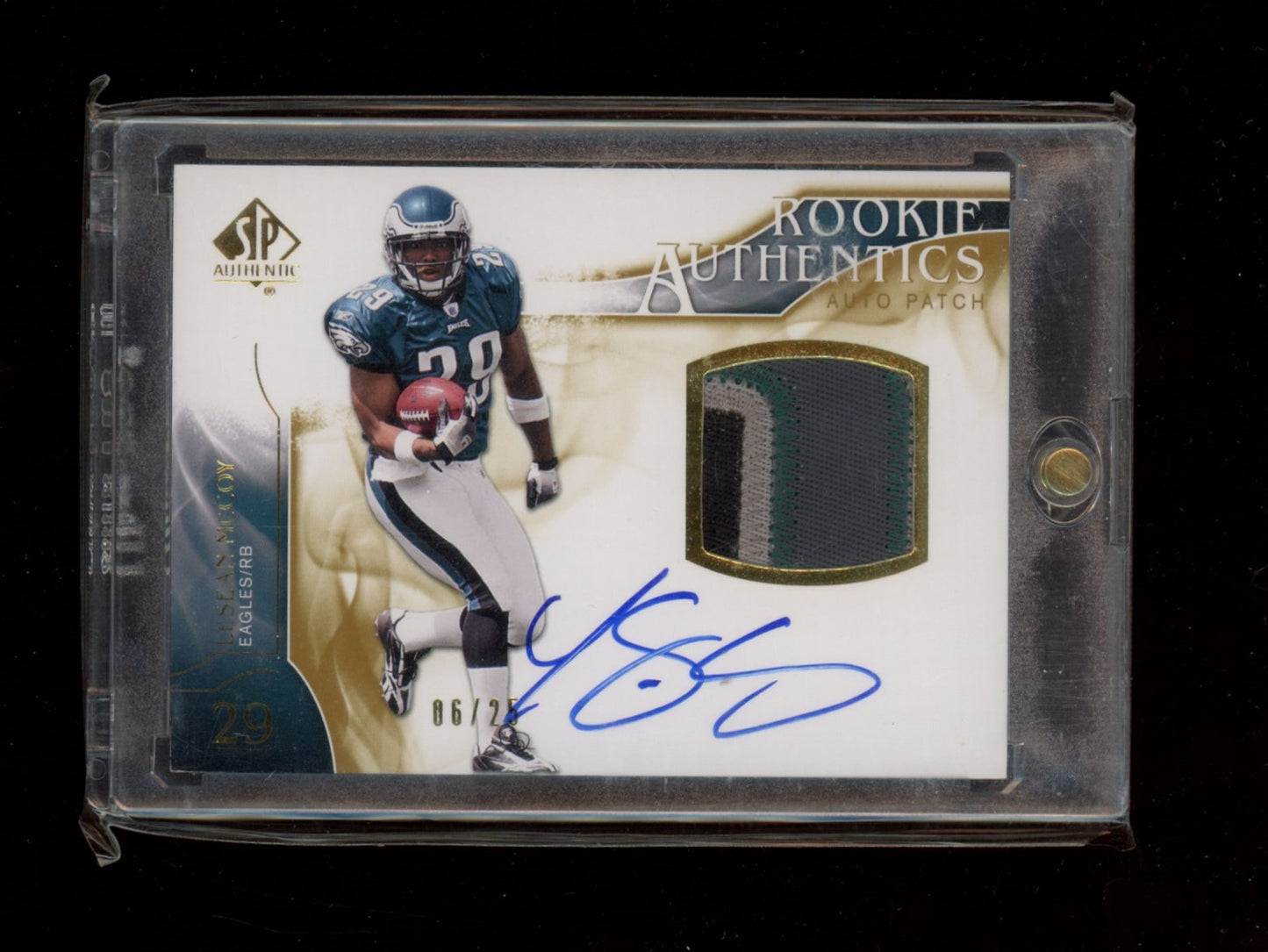 2009 SP Authentic #390 LeSean McCoy Rookie Authentics Gold #/25