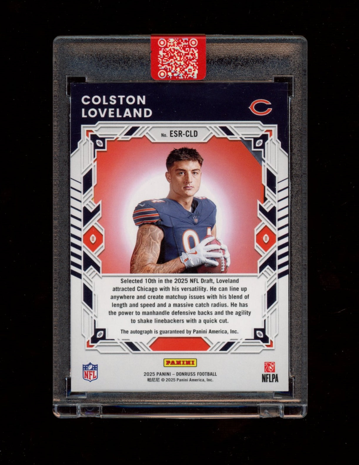 2025 Donruss #ESR-CLD Colston Loveland The Elite Series Rookies Autographs #/99