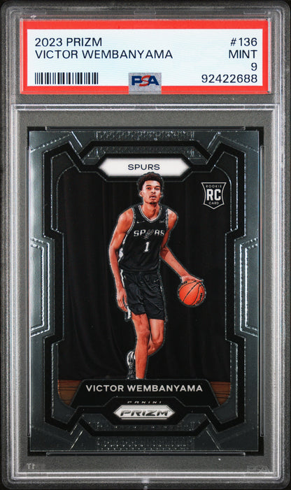 2023 Panini Prizm #136 Victor Wembanyama PSA 9