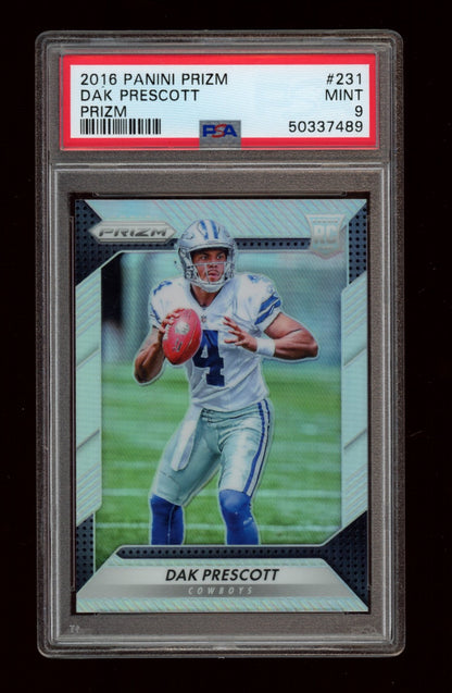 2016 Panini Prizm #231 Dak Prescott Prizm PSA 9