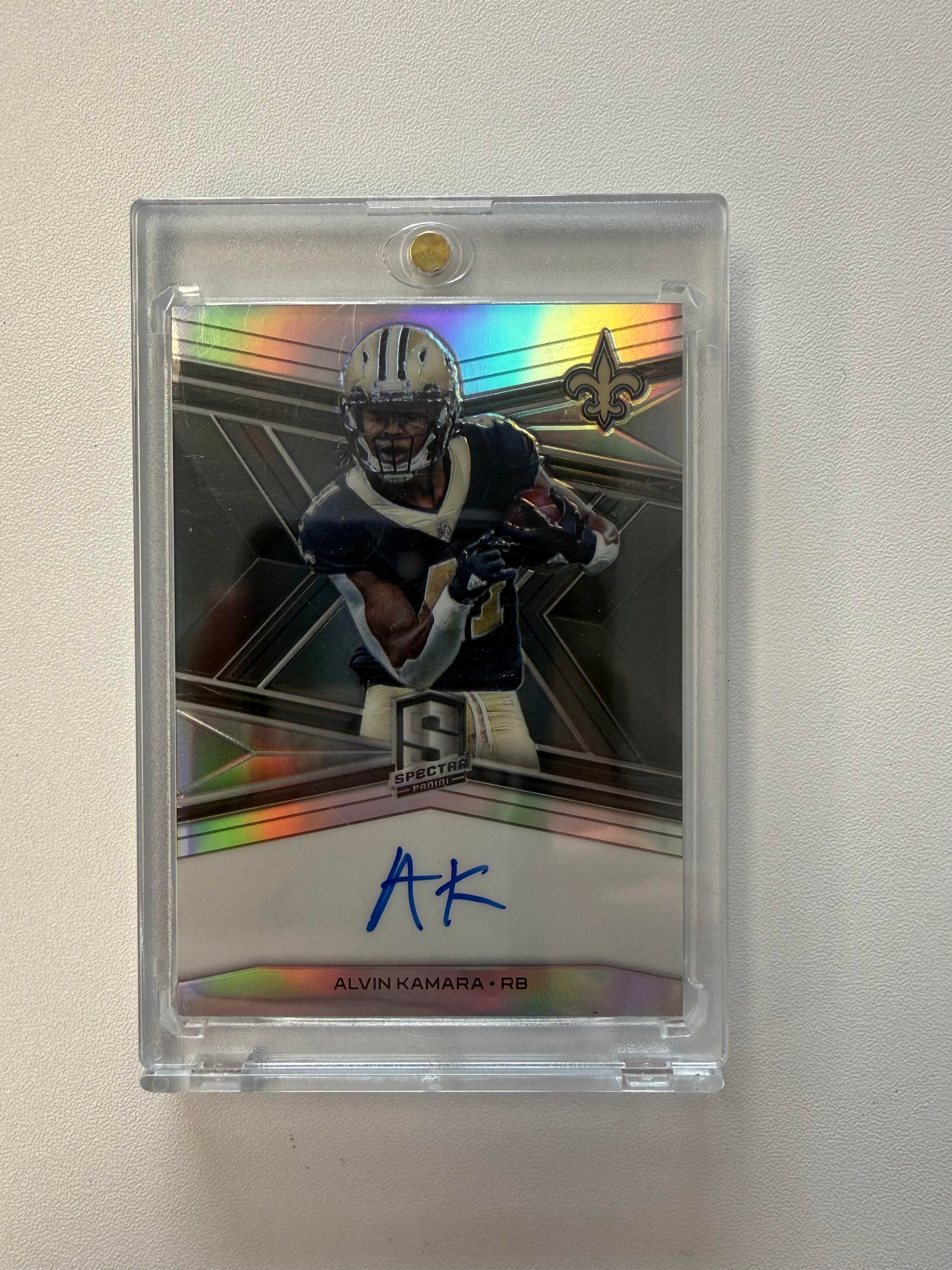 2018 Panini Spectra #S-AK Alvin Kamara Signatures Silver /99