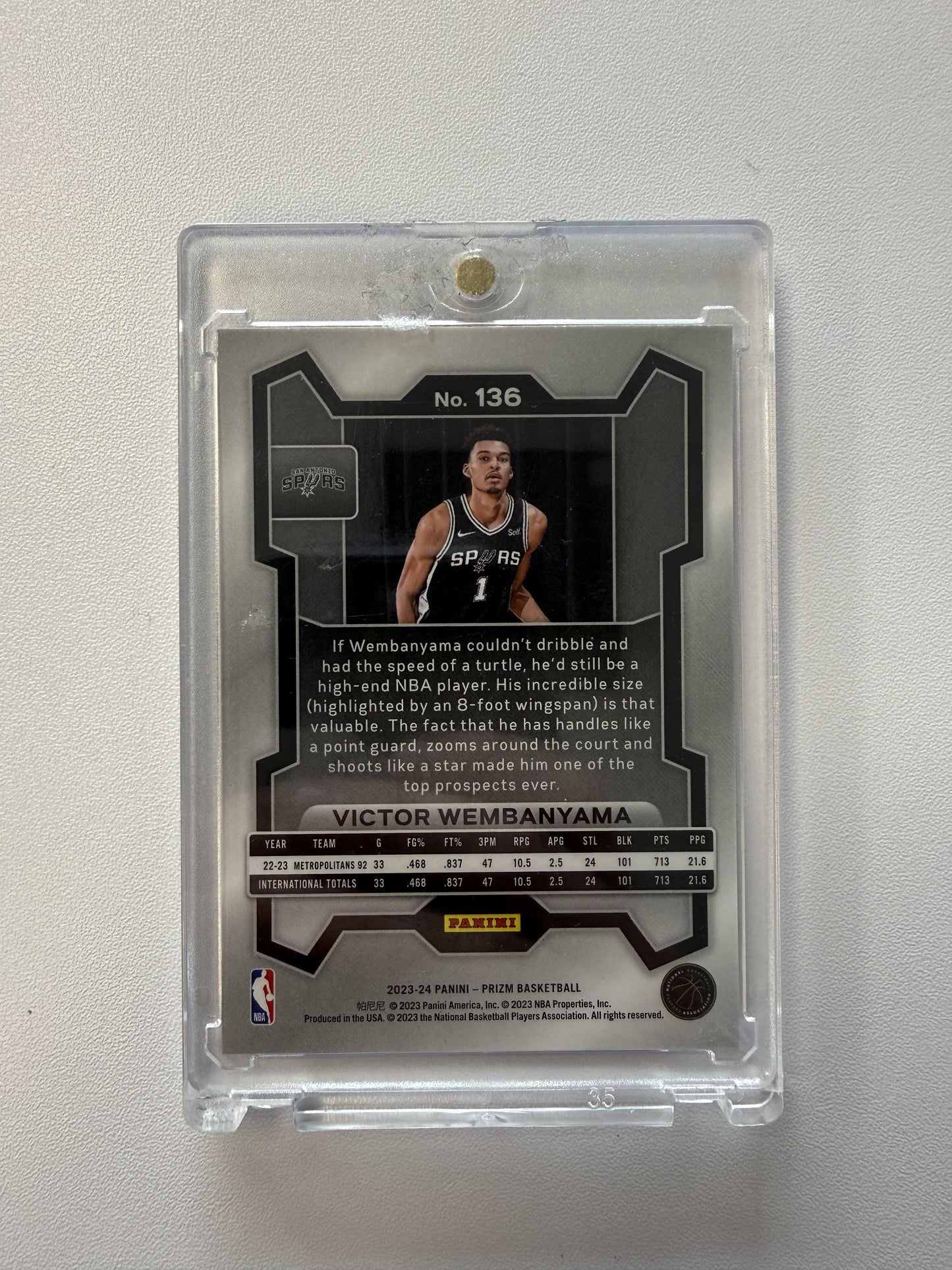 2023-24 Panini Prizm #136 Victor Wembanyama