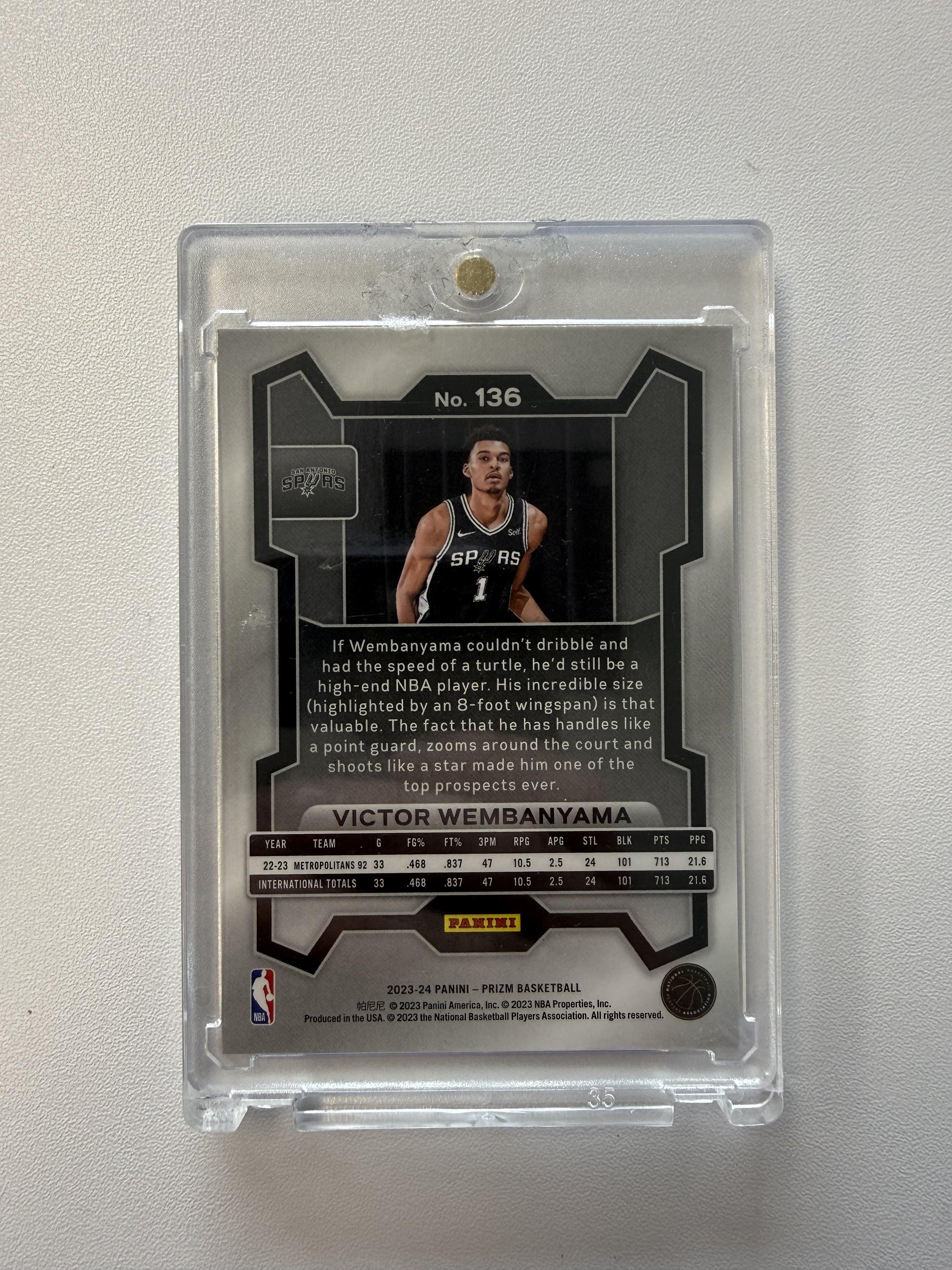 2023-24 Panini Prizm #136 Victor Wembanyama