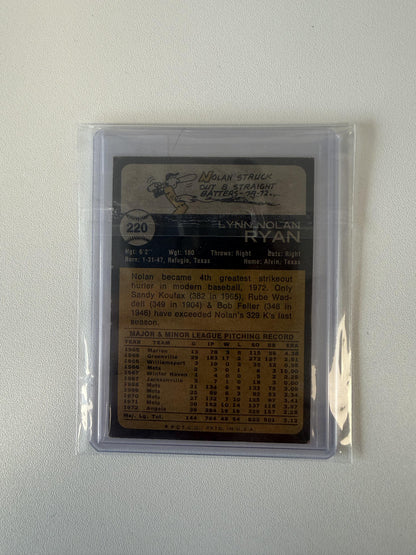 1973 Topps #220 Nolan Ryan