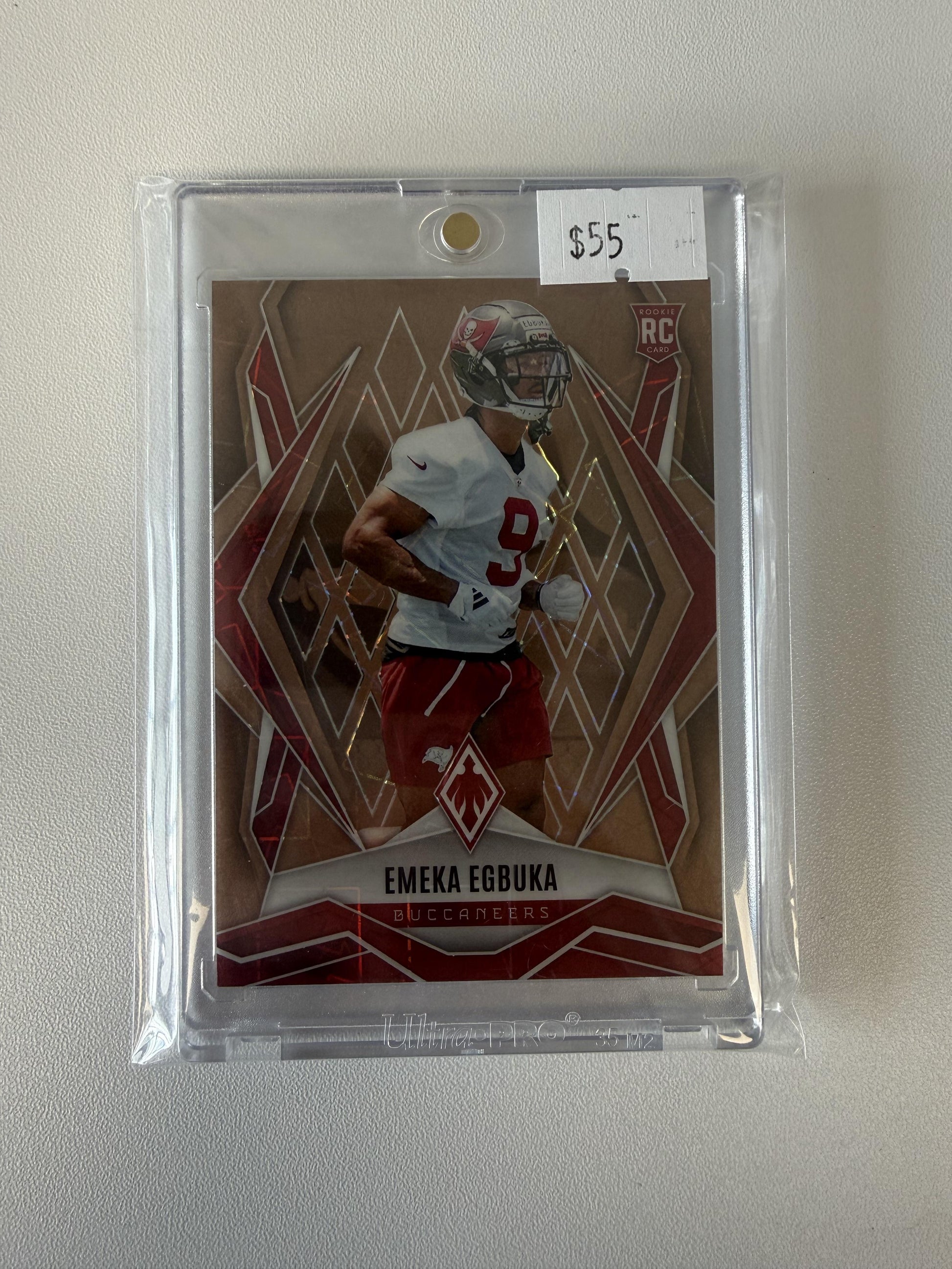 2025 Panini Phoenix #225 Emeka Egbuka Bronze Seismic Prizm #/15