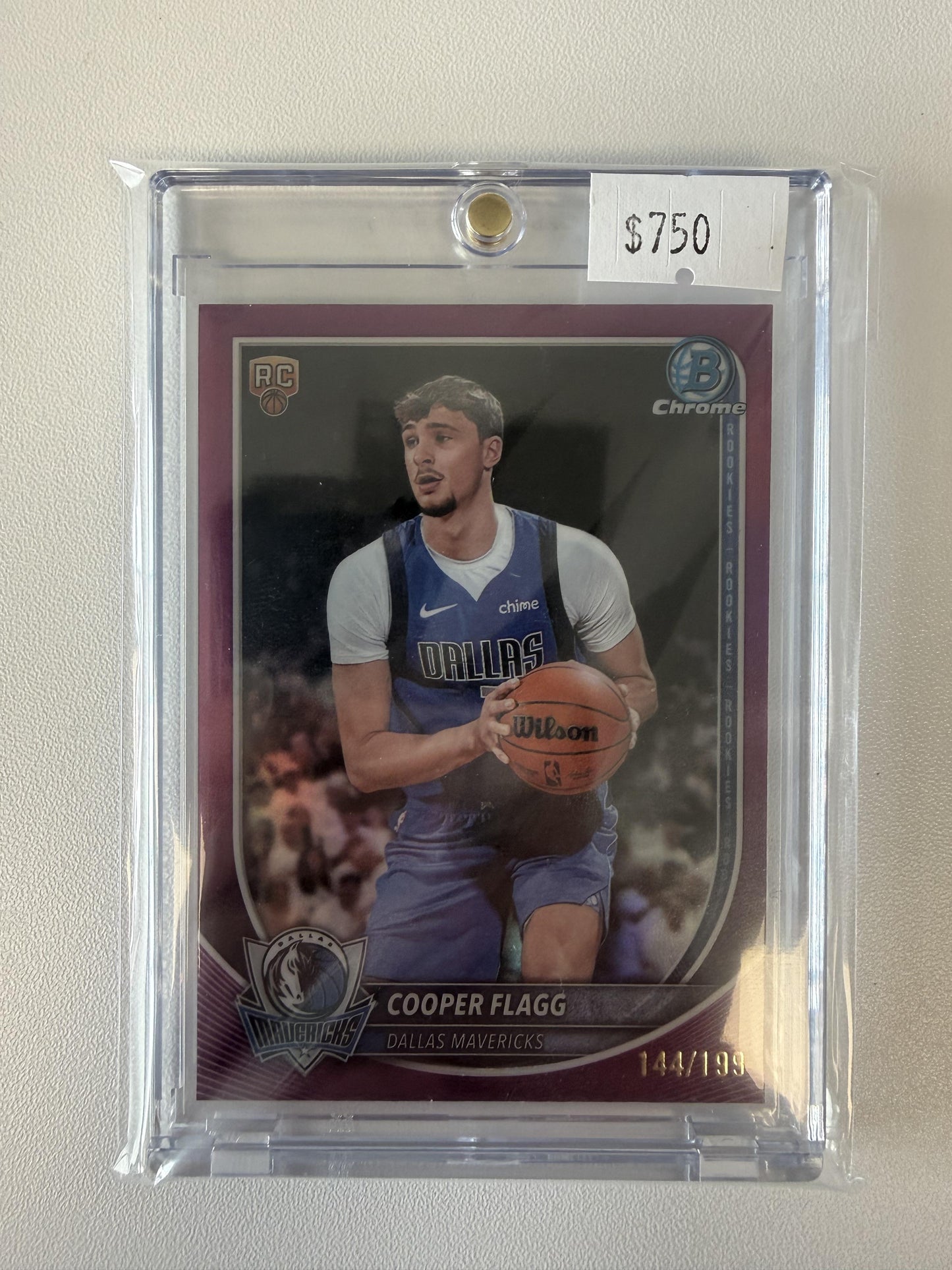 2025-26 Bowman #BCV-1 Cooper Flagg Chrome Fuchsia Refractor #/199