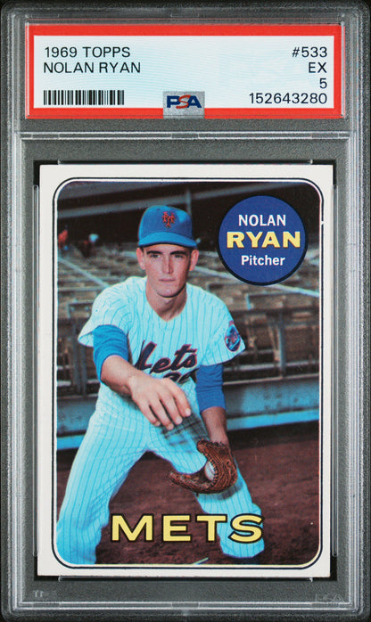 1969 Topps #533 Nolan Ryan PSA 5