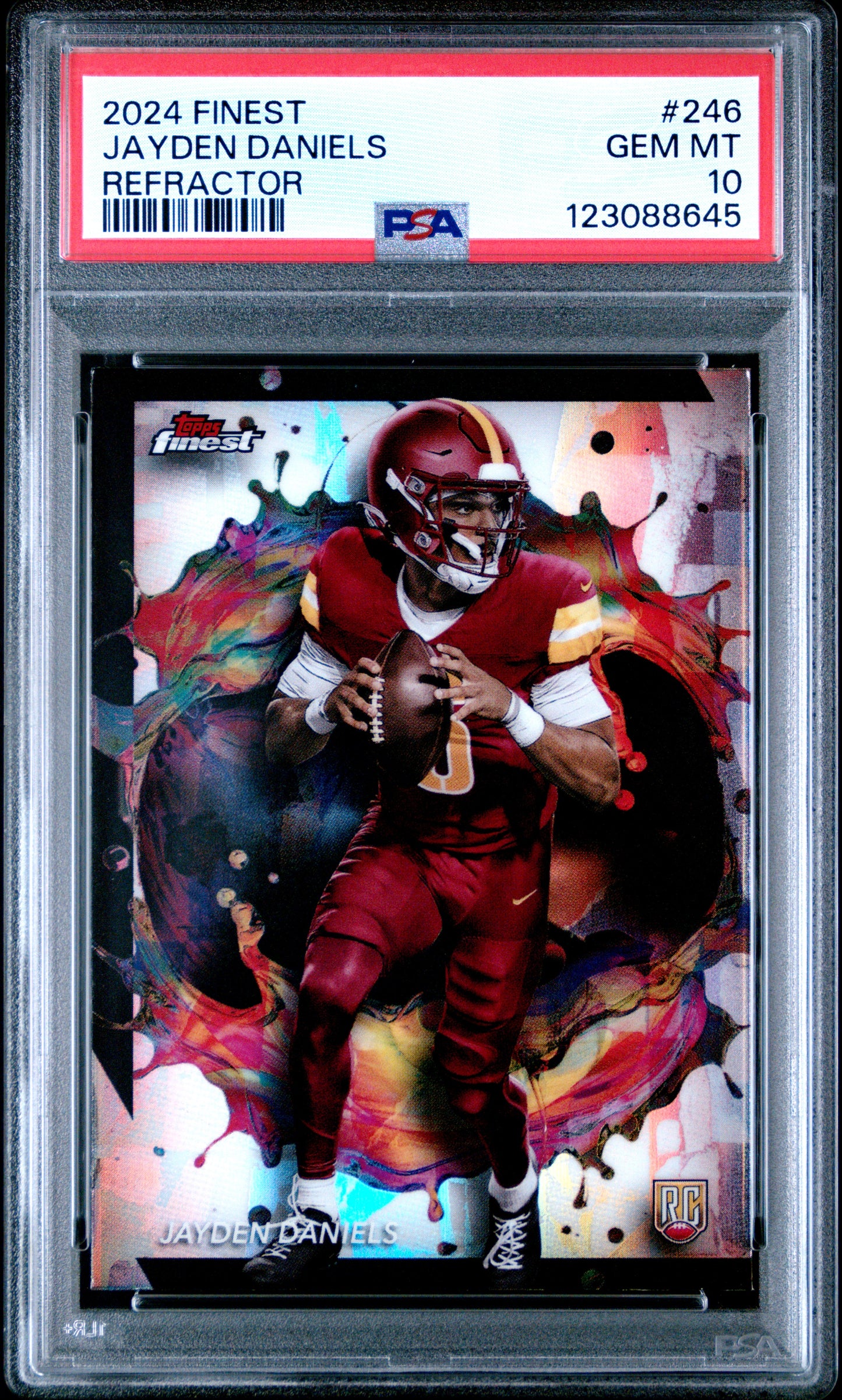 2024 Topps Finest #246 Jayden Daniels Refractor PSA 10