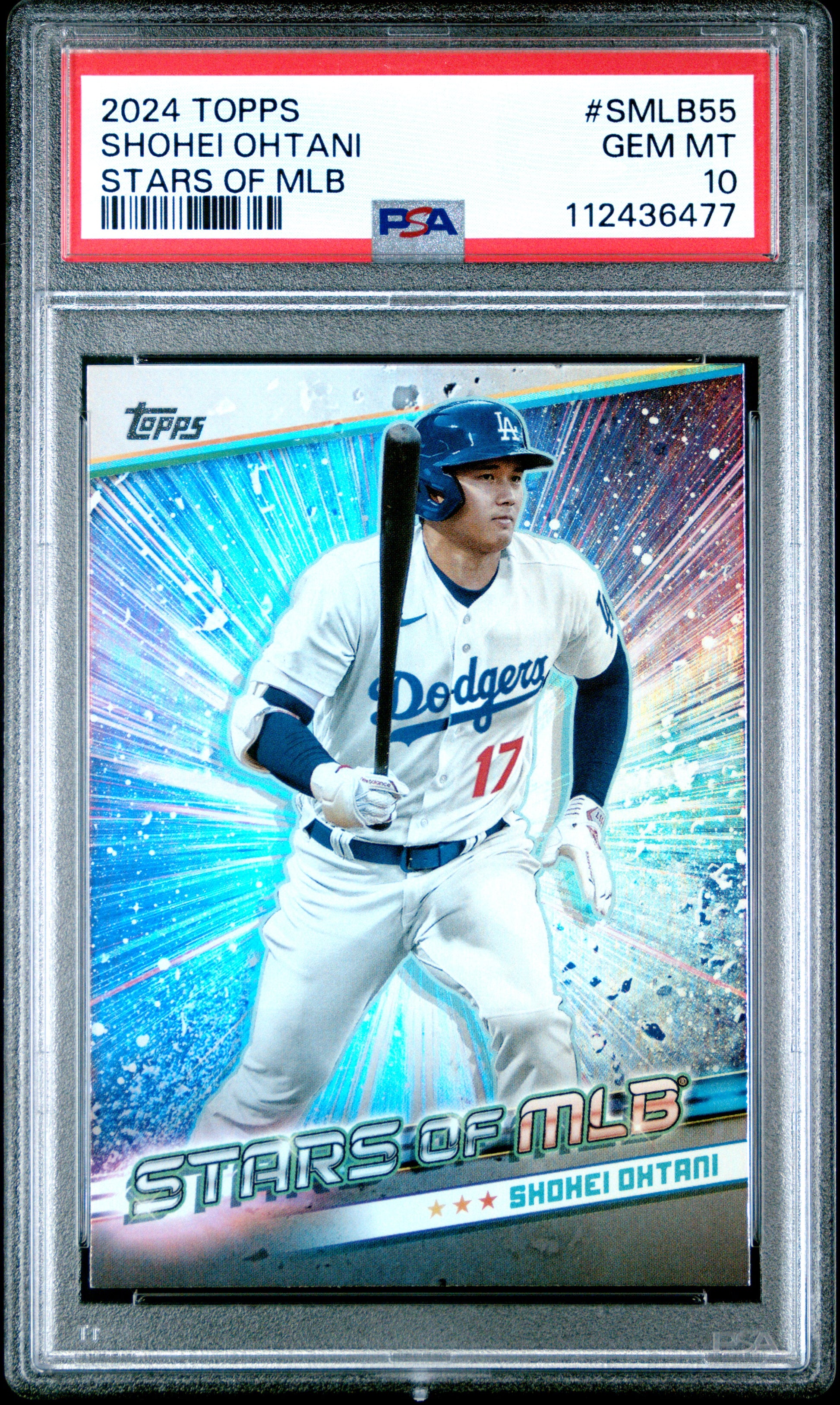 2024 Topps Stars Of Mlb #SMLB55 Shohei Ohtani Series 2 PSA 10