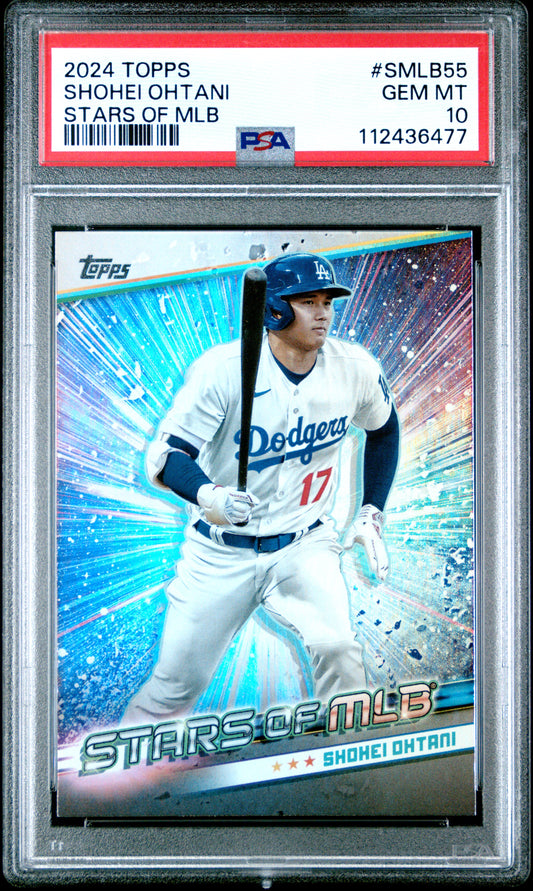 2024 Topps Stars Of Mlb #SMLB55 Shohei Ohtani Series 2 PSA 10