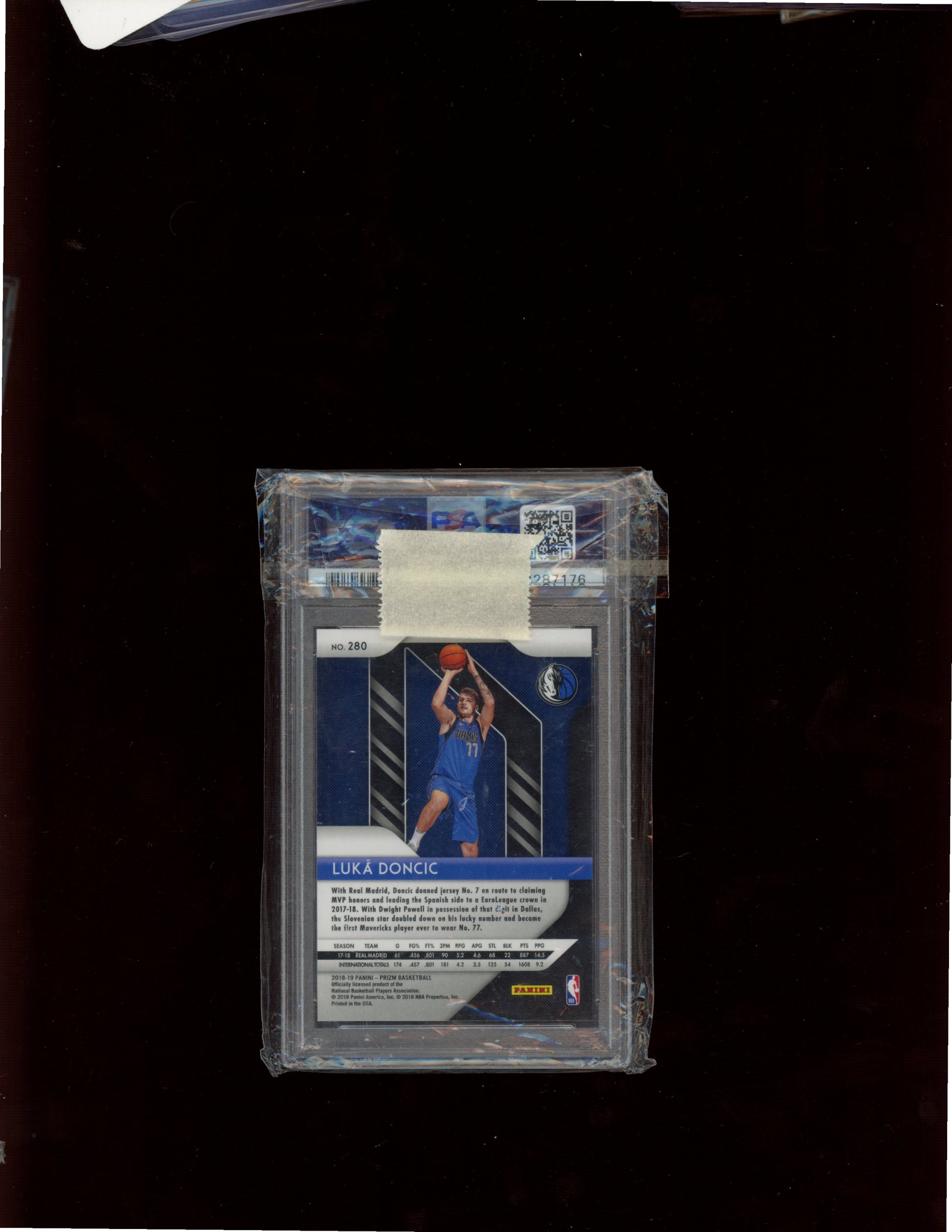 2018 Panini Prizm #280 Luka Doncic PSA 8