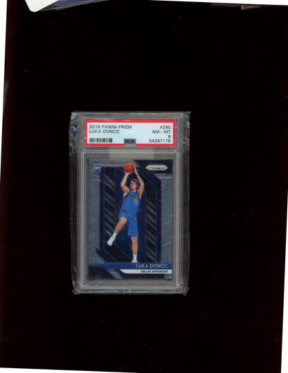 2018 Panini Prizm #280 Luka Doncic PSA 8