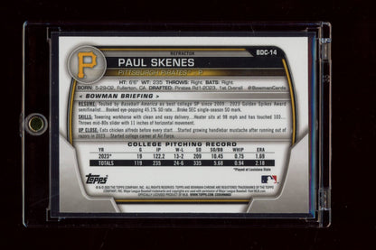 2023 Bowman Draft #BDC-14 Paul Skenes Chrome Refractor