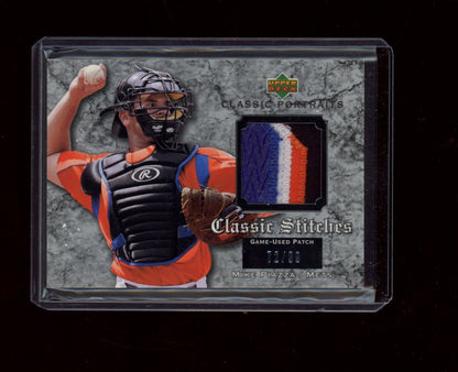 2003 Upper Deck Classic Portraits #GP-MI Mike Piazza Stitches Patch #/99