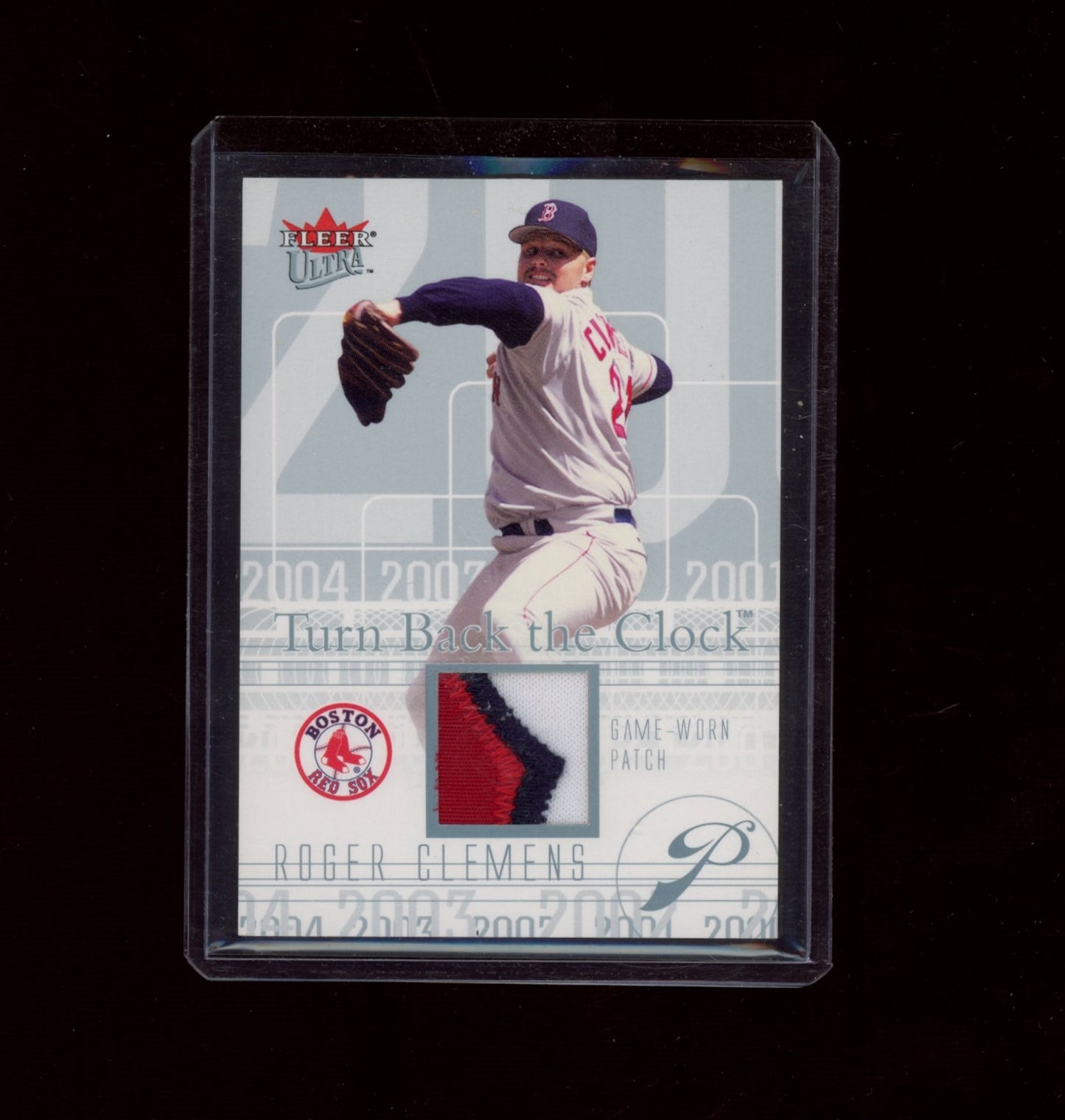 2004 Ultra #TBC-RC Roger Clemens Turn Back the Clock Patches Platinum #/29