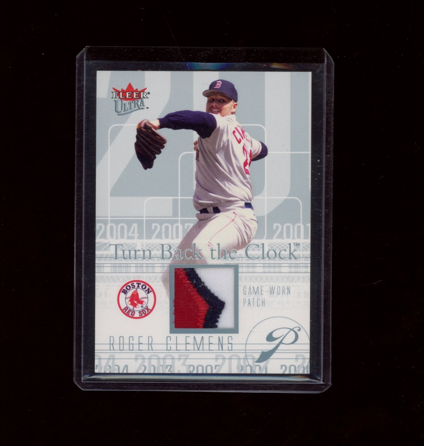 2004 Ultra #TBC-RC Roger Clemens Turn Back the Clock Patches Platinum #/29
