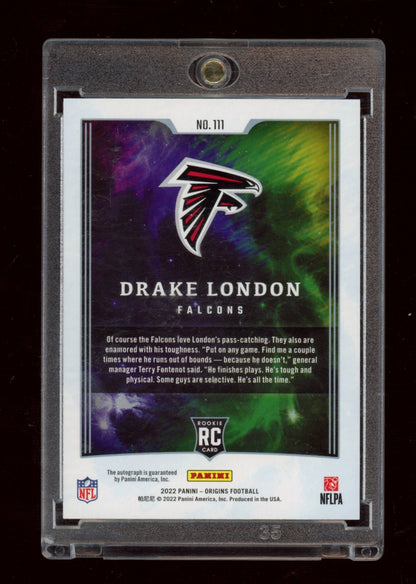 2022 Panini Origins #111 Drake London Rookies Signatures #/25