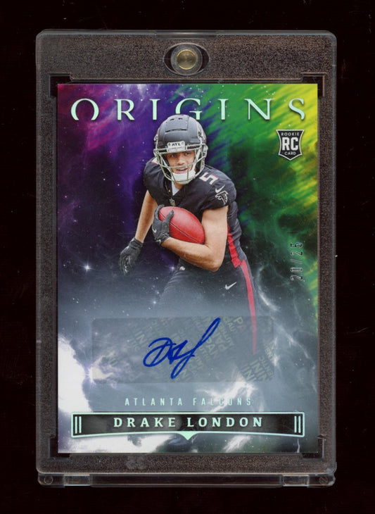 2022 Panini Origins #111 Drake London Rookies Signatures #/25