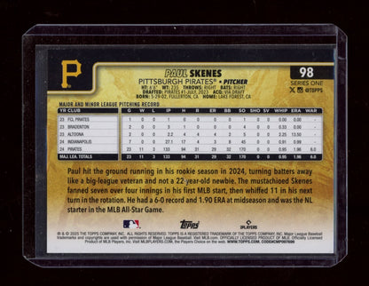 2025 Topps #98 Paul Skenes Gold Mirror SSP