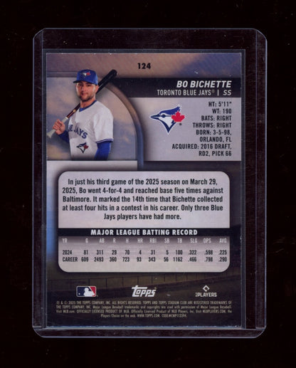 2025 Stadium Club #124 Bo Bichette Members Only