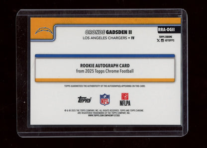 2025 Topps Chrome #RRA-OGII Oronde Gadsden Auto blue lava /150