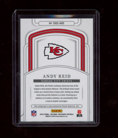 2024 Panini National Treasures #SIGS-ARD Andy Reid Signatures #/49