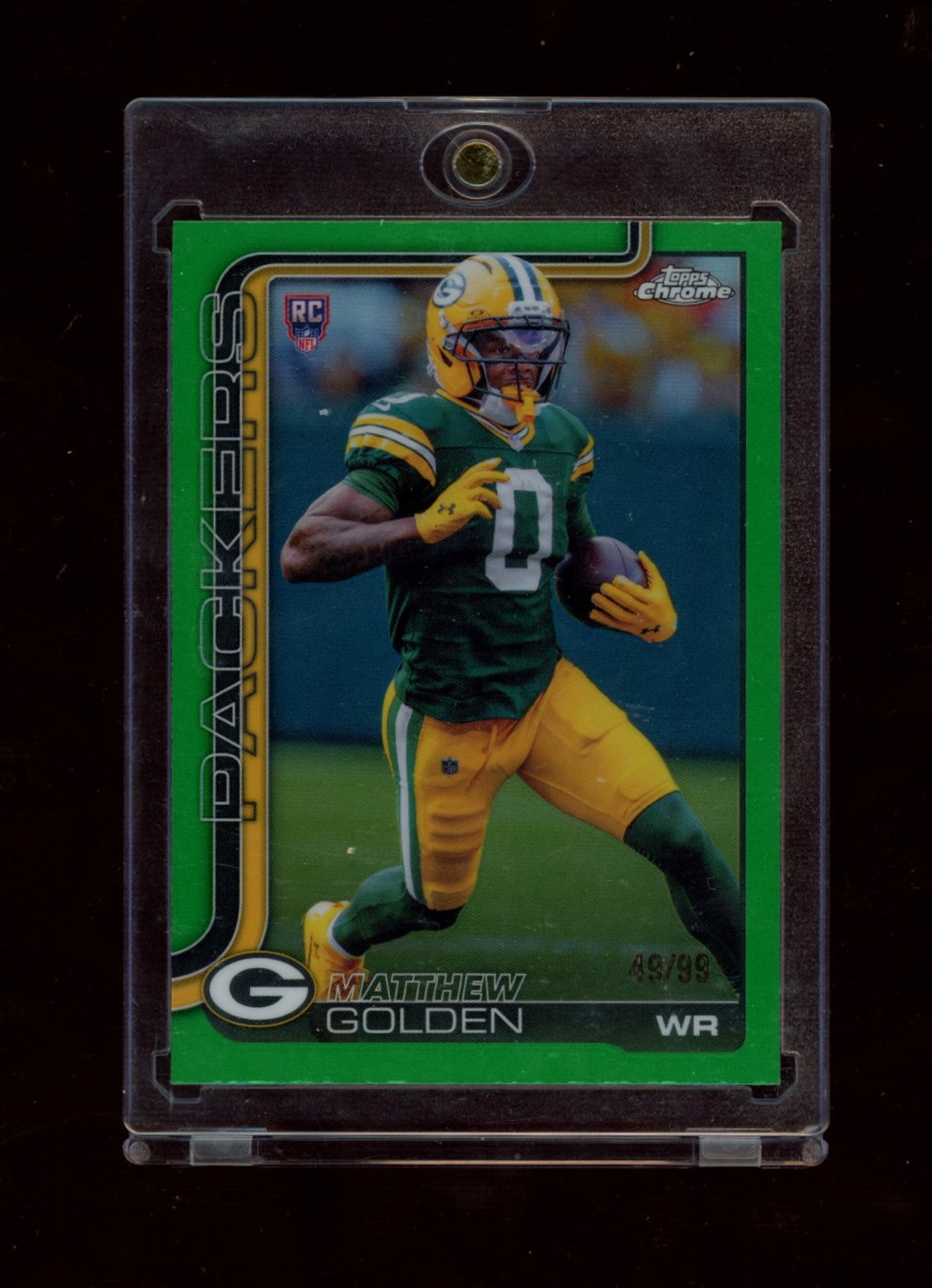 2025 Topps Chrome #333 Matthew Golden Green Refractor #/99