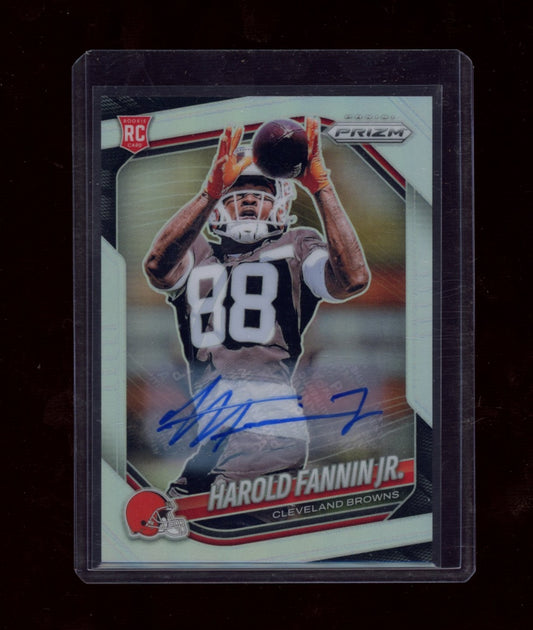 2025 Panini Prizm #399 Harold Fannin Jr. Prizm Autographs Silver