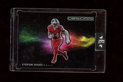 2021 Panini Obsidian #CB-13 Stefon Diggs Color Blast Black