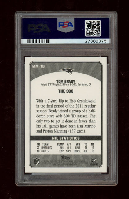 2012 Topps Magic Magical Moments #MM-TB Tom Brady Magical Moments PSA 10