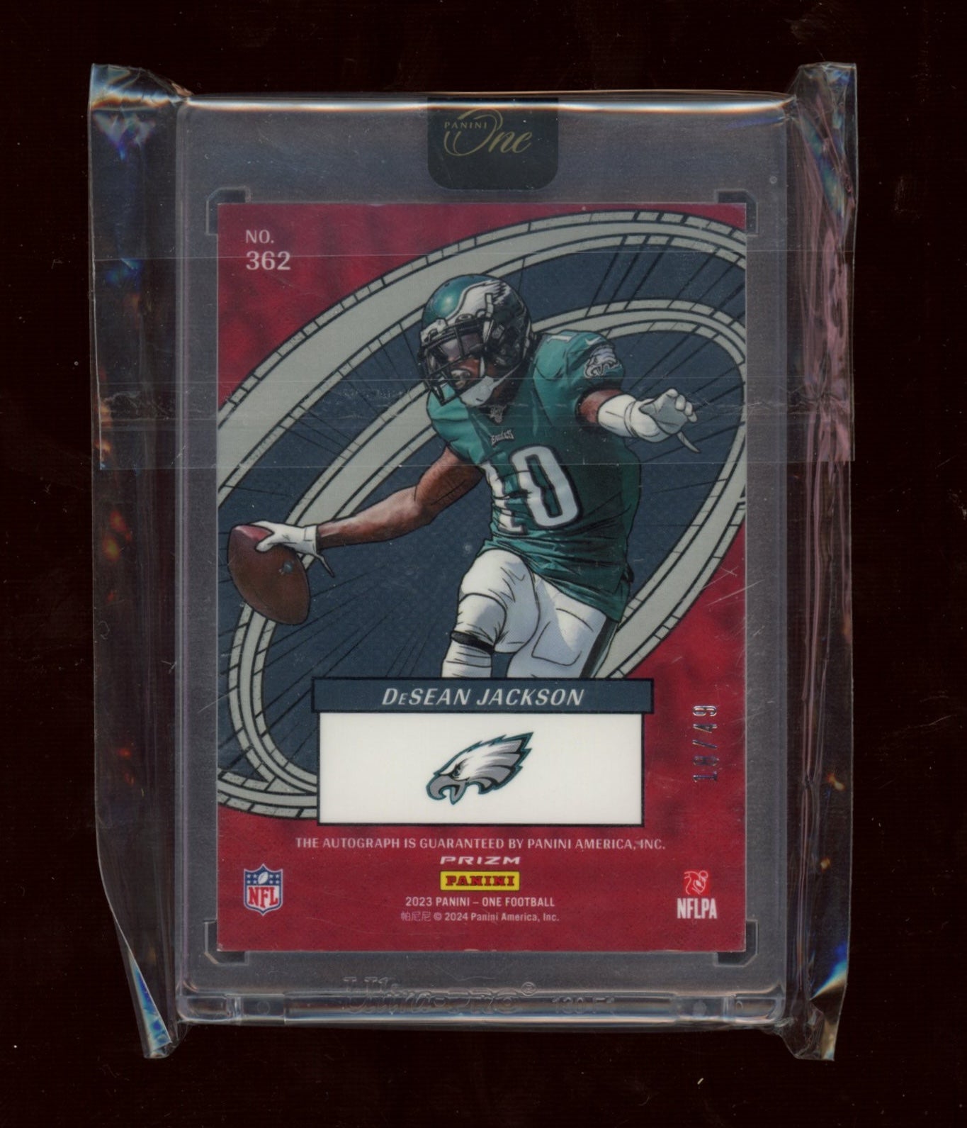 2024 Panini One #362 DeSean Jackson 2023 Panini One Update I: Green #/49