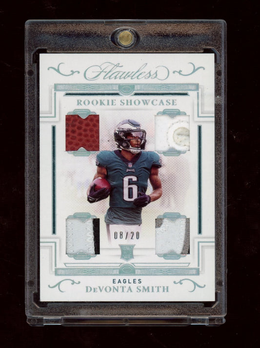 2021 Panini Flawless #RS7 DeVonta Smith Rookie Showcase Silver #/20