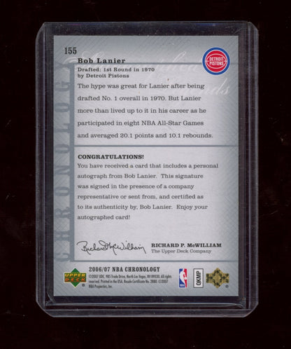 2006-07 Upper Deck Chronology #155 Bob Lanier Letterman Gold #/10