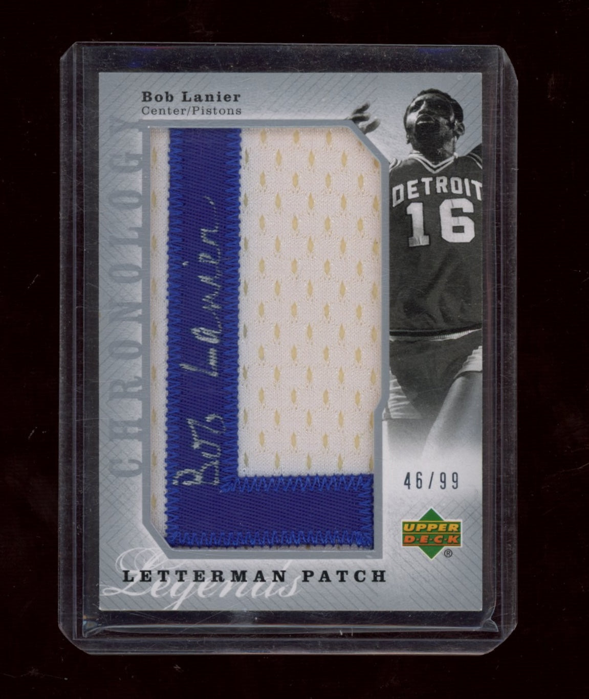 2006-07 Upper Deck Chronology #155 Bob Lanier Letterman Gold #/10