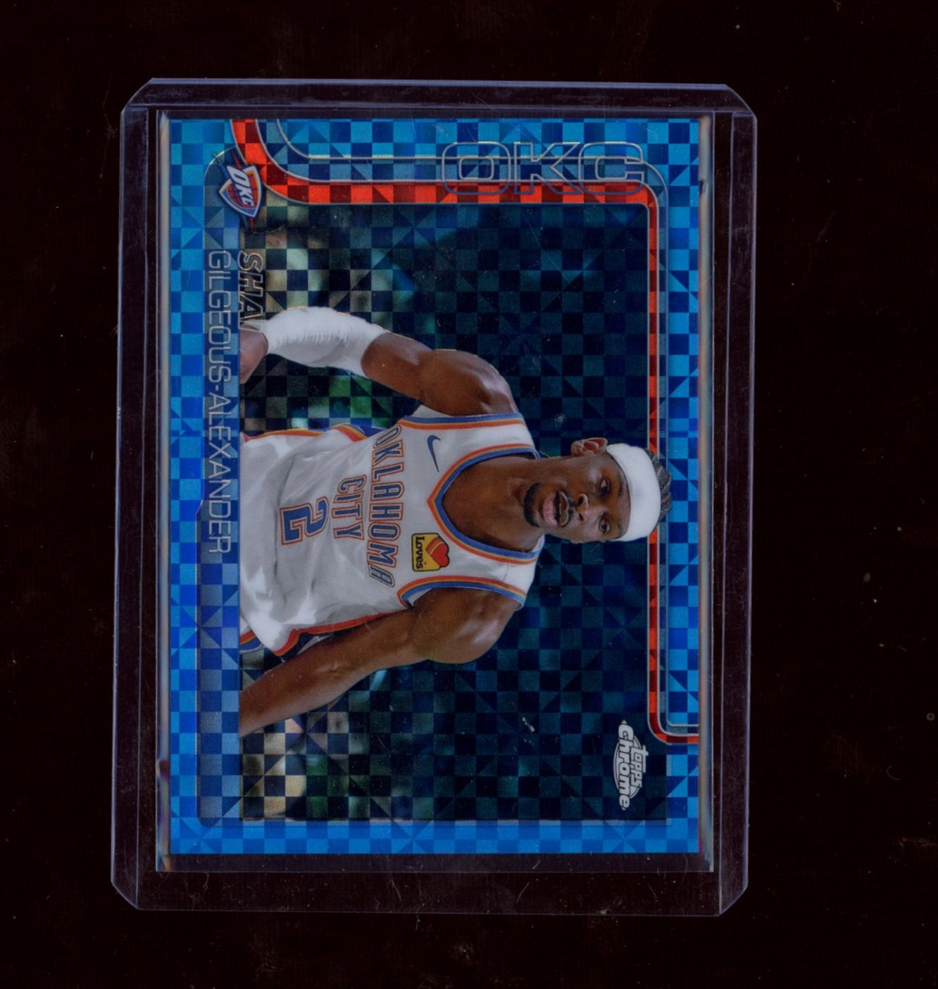 2025-26 Topps Chrome #141 Shai Gilgeous-Alexander Blue X-Fractor