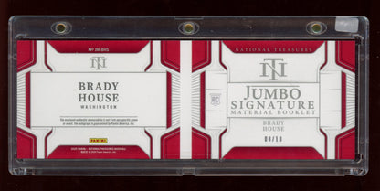2023 Panini National Treasures #124 Brady House Booklet /10