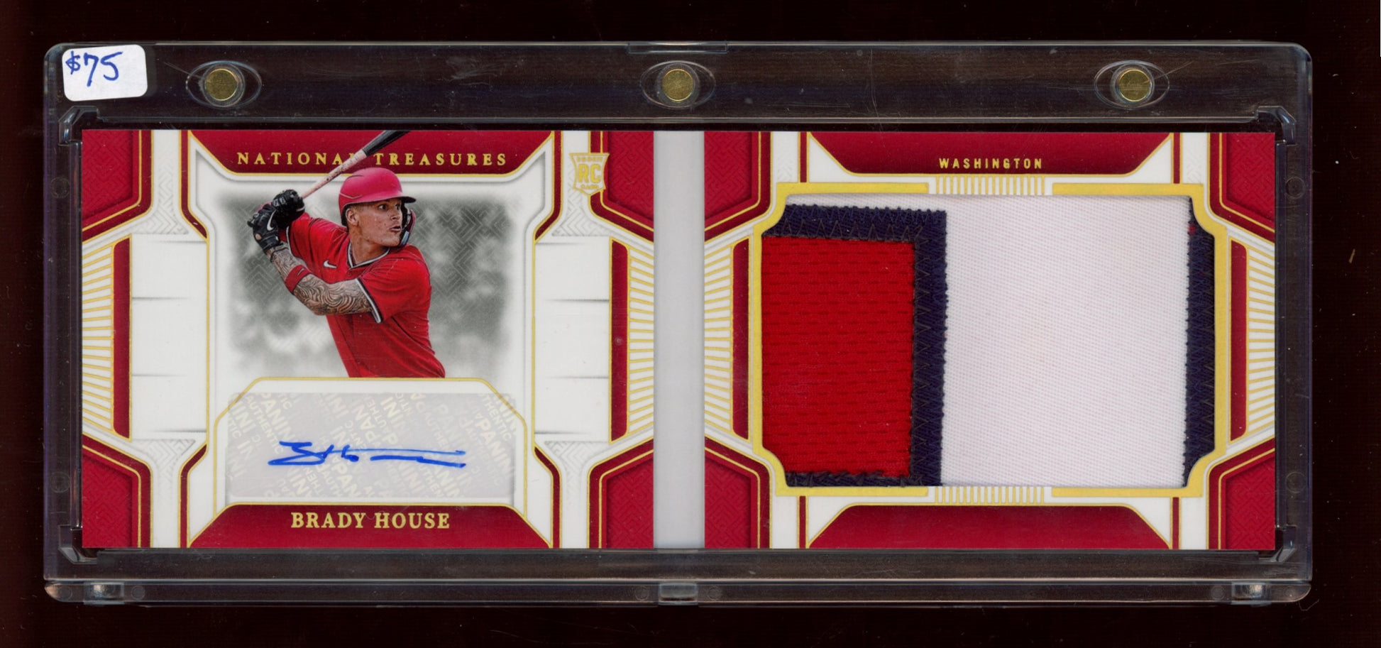2023 Panini National Treasures #124 Brady House Booklet /10
