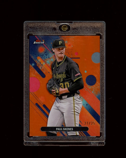 2025 Finest #50 Paul Skenes Orange Refractors #/25