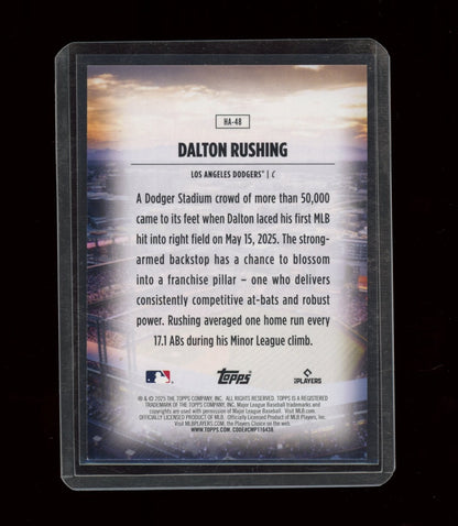 2025 Topps Update #HA-48 Dalton Rushing Homefield Advantage