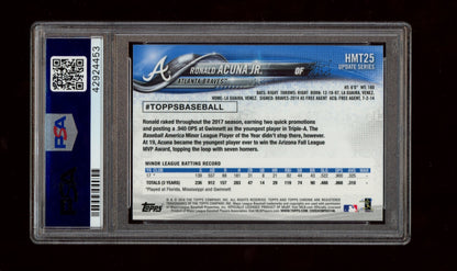 2018 Topps Chrome Update #HMT25 Ronald Acuna Jr. Update PSA 10