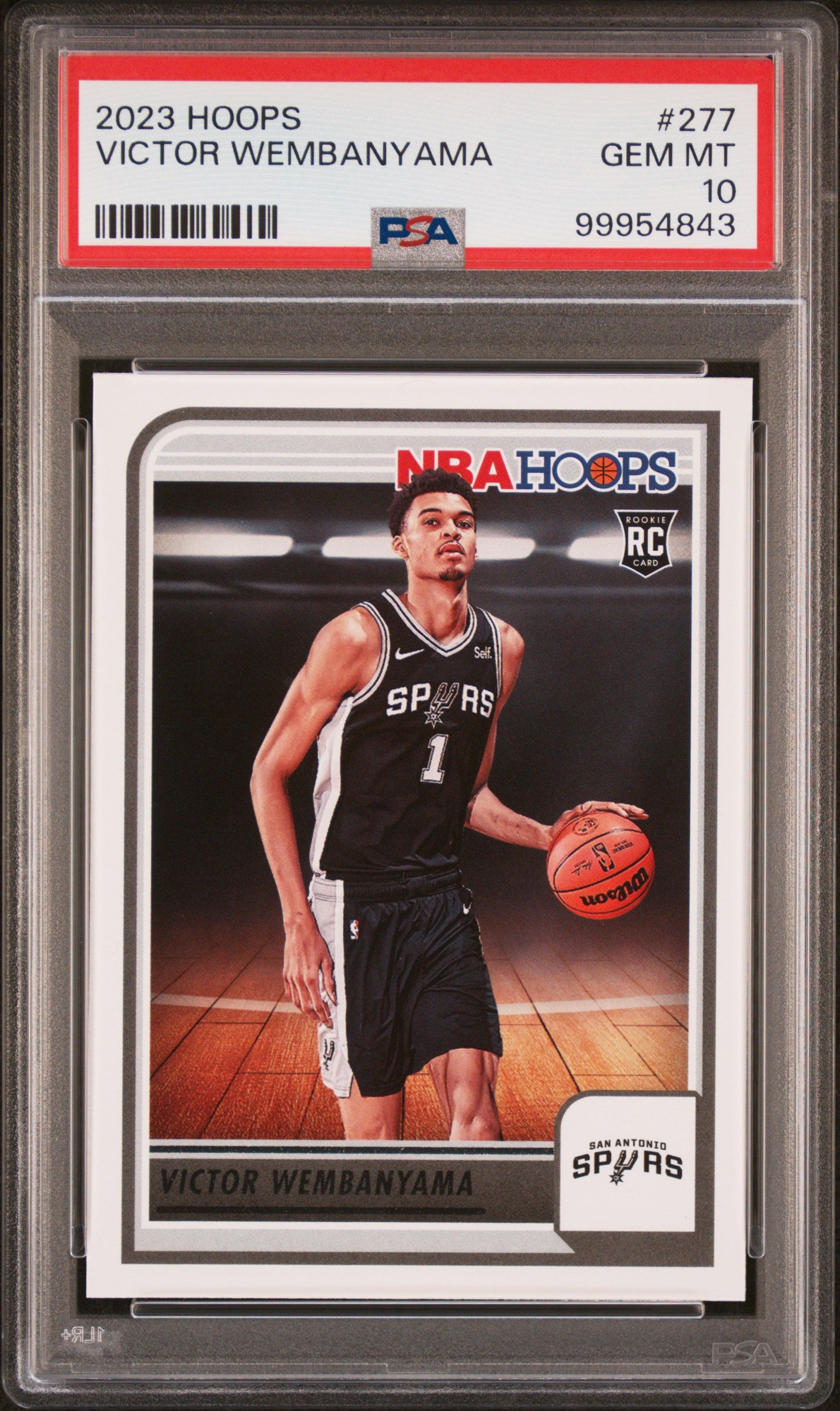 2023 Panini NBA Hoops #277 Victor Wembanyama PSA 10