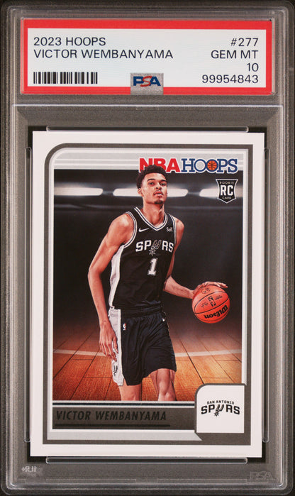 2023 Panini NBA Hoops #277 Victor Wembanyama PSA 10