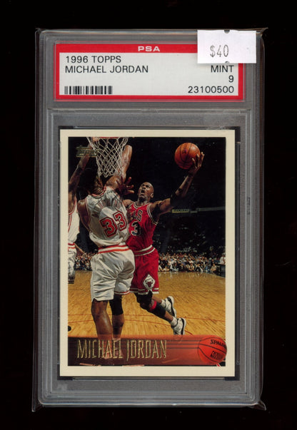 1996 Topps #139 Michael Jordan PSA 9