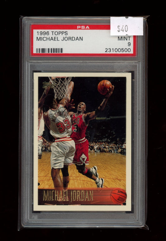 1996 Topps #139 Michael Jordan PSA 9