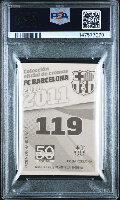 2010-11 Panini Fc Barcelona #119 Lionel Messi Fc Barcelona-Autografo PSA 9