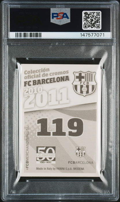 2010-11 Panini Fc Barcelona #119 Lionel Messi Fc Barcelona-Autografo PSA 8